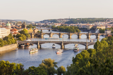 Bild-Nr: 11929194 Ausflugsboote auf der Moldau in Prag Erstellt von: dieterich