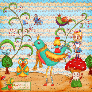 Bild-Nr: 11934920 Kinderzimmerbild Paradiesvogel Erstellt von: ManuelaHaeckel