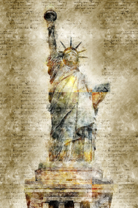 Bild-Nr: 11936642 Freiheitsstatue New York retro look Erstellt von: artefacti