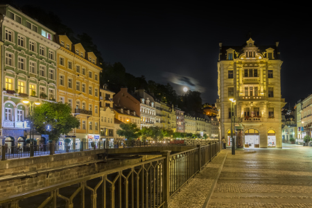 Bild-Nr: 11938386 KARLSBAD Am Ufer der Tepl bei Vollmond Erstellt von: Melanie Viola