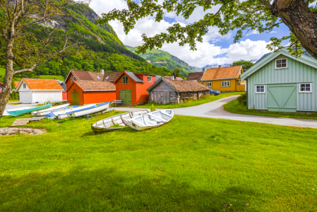 Bild-Nr: 11939923 Bunte Häuser in Vikori  - Norwegen Erstellt von: KundenNr-160338