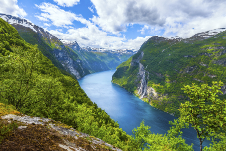 Bild-Nr: 11940060 Geirangerfjord mit Wasserfall Sieben Schwestern Erstellt von: KundenNr-160338