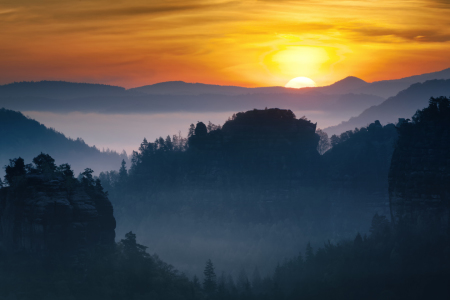 Bild-Nr: 11944679 Sonnenaufgang im Zschand Erstellt von: Tobias Roetsch