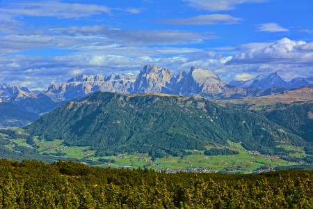 Bild-Nr: 11946094 Blick vom Rittner Horn auf die Dolomiten Erstellt von: Gisela Scheffbuch