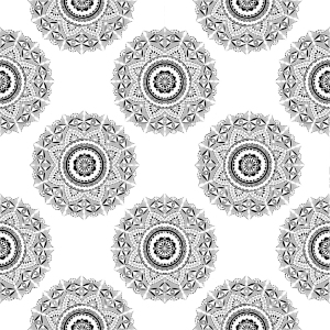 Bild-Nr: 11946476 Mandala schwarz weiß  Erstellt von: ManuelaHaeckel