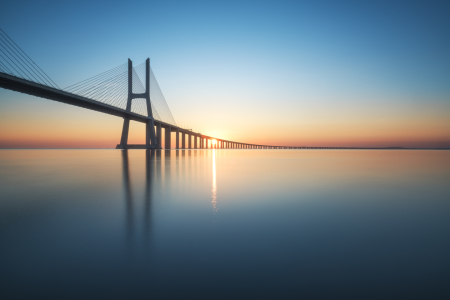 Bild-Nr: 11947910 Portugal - Ponte Vasco da Gama Sonnenaufgang Erstellt von: Jean Claude Castor