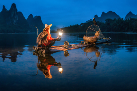 Bild-Nr: 11968515 Fischer in Guilin Erstellt von: eyetronic