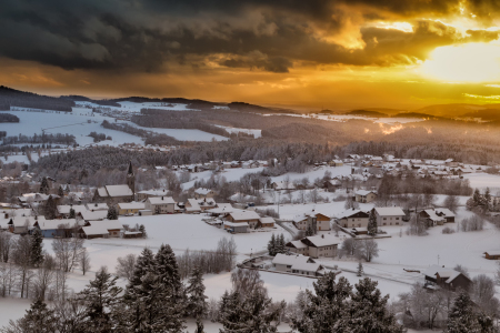 Bild-Nr: 11971787 Sonnenuntergang über Neuschönau Erstellt von: DirkR