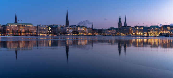 Bild-Nr: 11977250 Hamburg Binnenalster im Winter Erstellt von: Achim Thomae