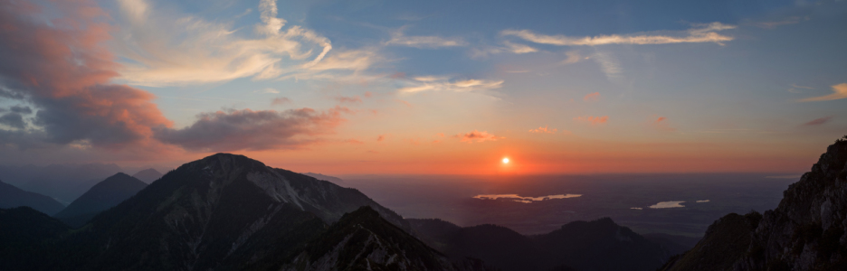 Bild-Nr: 11977531 Sonnenuntergang in den bairischen Bergen Erstellt von: SusaZoom