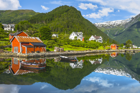 Bild-Nr: 11978327 Fischerhütte am Fjord - Norwegen  Erstellt von: KundenNr-160338