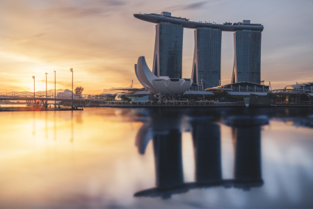 Bild-Nr: 11980946 Singapur Marina Bay Sonnenaufgang Erstellt von: Jean Claude Castor