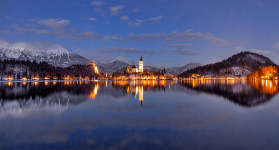 Bild-Nr: 11983807 Lake Bled in der blauen Stunde Erstellt von: Rigatoni