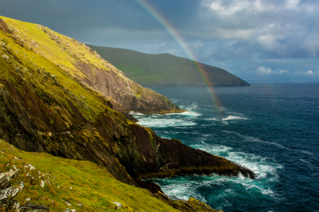 Bild-Nr: 11989564 Regenbogen an der Küste von Slea Head in Irland Erstellt von: grafxart