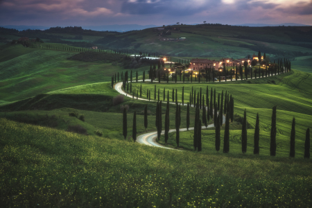 Bild-Nr: 11992912 Toskana Crete Senesi Asciano im Abendlicht Erstellt von: Jean Claude Castor