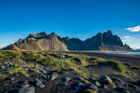 Bild-Nr: 12000271 Vestrahorn mit Zelt Erstellt von: tobias-schulte