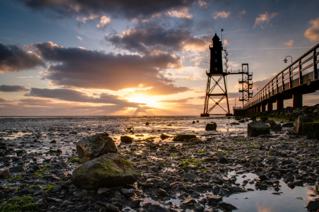 Bild-Nr: 12000594 Leuchtturm Obereversand an der Nordseeküste Erstellt von: FluechterPhotography