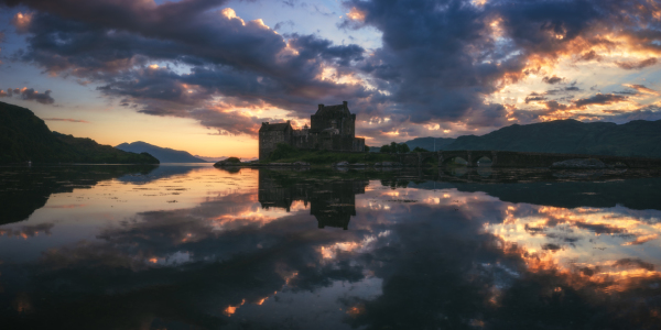 Bild-Nr: 12001668 Schottland Eilean Donan Castle Panorama Erstellt von: Jean Claude Castor