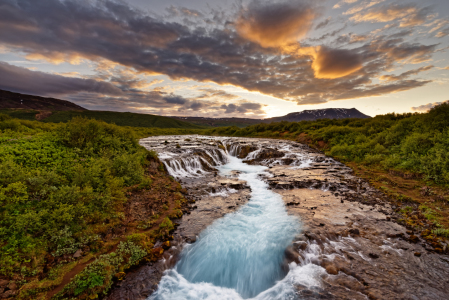 Bild-Nr: 12004720 Wasserfall wilde Landschaft Sonnenuntergang Erstellt von: lichtjahr21