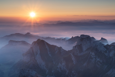 Bild-Nr: 12004907 Sonnenaufgang Säntis Erstellt von: Christiane Dreher