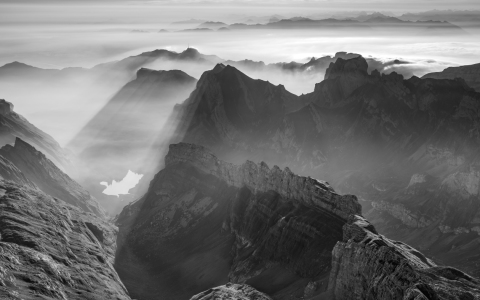 Bild-Nr: 12004908 Nebel über dem Alpsteingebirge Erstellt von: Christiane Dreher
