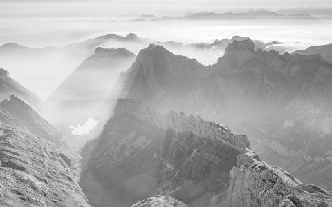 Bild-Nr: 12004908 Nebel über dem Alpsteingebirge Erstellt von: Christiane Dreher