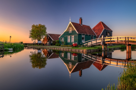 Bild-Nr: 12005334 Zaanse Schanse Sonnenuntergang Erstellt von: Achim Thomae