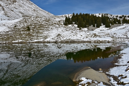 Bild-Nr: 12006541 Spiegelung im Sulssee Erstellt von: Bettina Schnittert