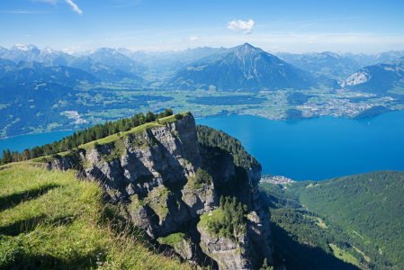 Bild-Nr: 12007663 Aussicht vom Niederhorn auf den Thunersee Schweiz Erstellt von: SusaZoom