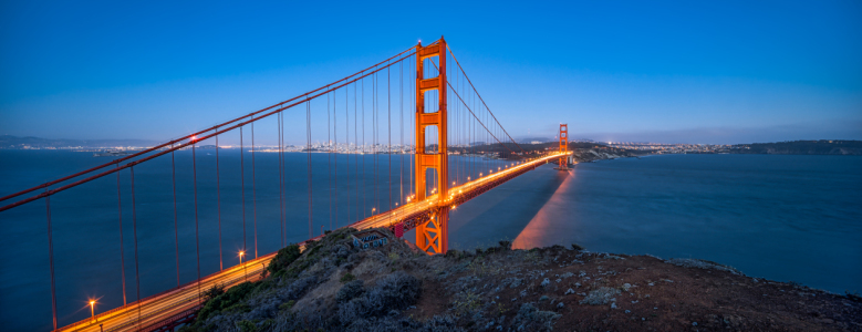 Bild-Nr: 12014215 Golden Gate Bridge Panorama bei Nacht Erstellt von: eyetronic