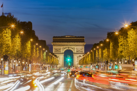 Bild-Nr: 12019383 Champs-Elysees und Arc de Triomphe in Paris Erstellt von: dieterich