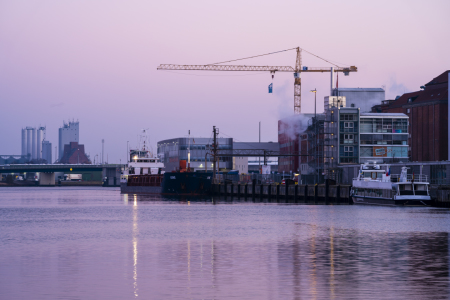 Bild-Nr: 12023922 Lübecker Hafen Sonnenaufgang Erstellt von: KundenNr-337129