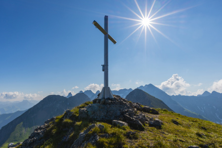 Bild-Nr: 12040894 Gipfelkreuz auf dem Hochrappenkopf Erstellt von: Walter G. Allgöwer