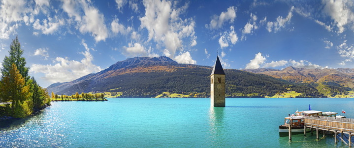 Bild-Nr: 12046978 Kirchturm im Reschensee Erstellt von: Rucker
