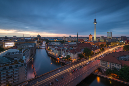 Bild-Nr: 12049487 Berlin Skyline nach Sonnenuntergang Erstellt von: Robin-Oelschlegel-Photography