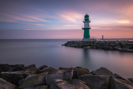 Bild-Nr: 12050351 Westmole Warnemünde im Morgenlicht  Erstellt von: Robin-Oelschlegel-Photography