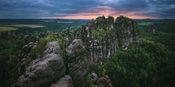 Bild-Nr: 12051617 Sächsische Schweiz Schmrammsteine Panorama  Erstellt von: Jean Claude Castor