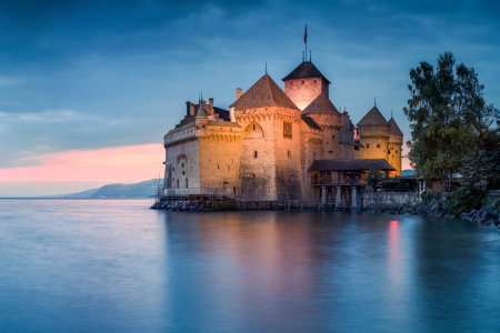 Bild-Nr: 12056990 Schloss Chillon am Genfersee Erstellt von: eyetronic