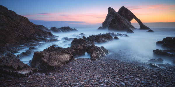 Bild-Nr: 12086737 Schottland Bow Fiddle Rock Küste Erstellt von: Jean Claude Castor