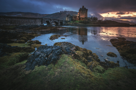 Bild-Nr: 12086743 Schottland Eilean Donan Castle Sunset Erstellt von: Jean Claude Castor