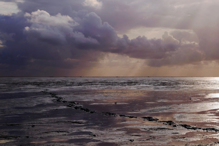 Bild-Nr: 12087076 Sonne Himmel und das Wattenmeer  Erstellt von: Ostfriese
