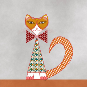 Bild-Nr: 12103916 Christmas Cat Erstellt von: catsandcolors