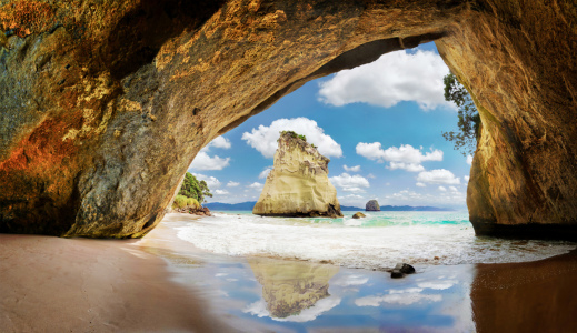 Bild-Nr: 12107843 Cathedral Cove und Te Hoho Rock Neuseeland Erstellt von: Rucker