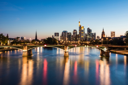 Bild-Nr: 12111595 Skyline von Frankfurt am Main am Abend Erstellt von: dieterich