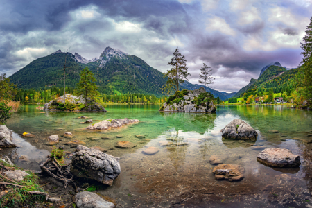 Bild-Nr: 12112060 Hintersee Panorama Erstellt von: FotoDeHRO