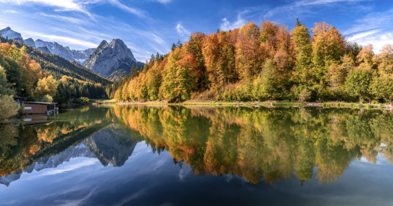 Bild-Nr: 12114796 Herbst am Riessersee in Bayern Erstellt von: Achim Thomae