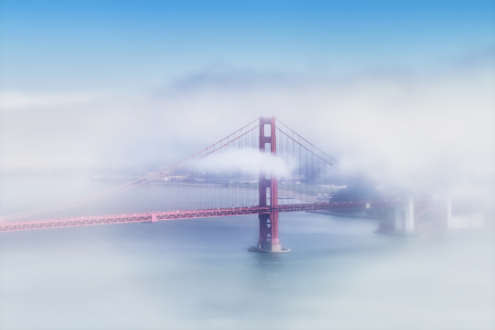 Bild-Nr: 12143605 Golden Gate Bridge im Nebel  Erstellt von: Melanie Viola