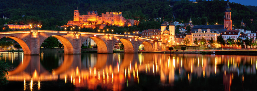 Bild-Nr: 12171703 Panorama von Heidelberg in Abendstimmung Erstellt von: Smileus