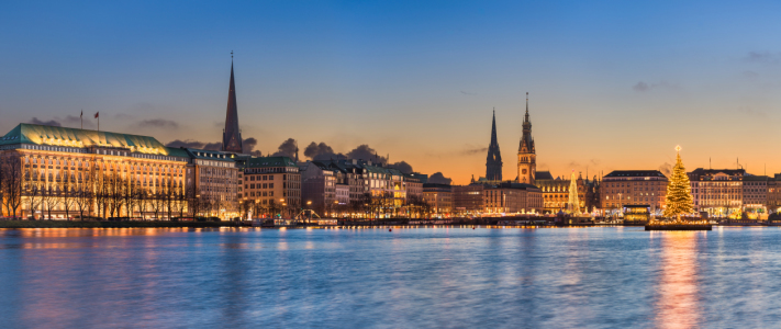 Bild-Nr: 12173717 Hamburg Alster Panorama Erstellt von: Mapics