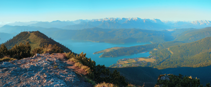 Bild-Nr: 12182374 Gipfelblick Walchensee am Martinskopf Oberbayern Erstellt von: SusaZoom